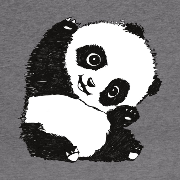 Cute Waving Panda by Jackalandtribe1